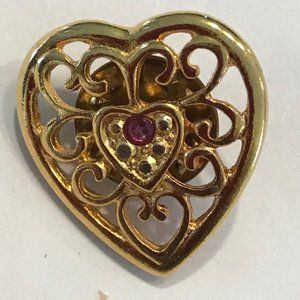 Vintage Heart Lapel/Collar Pin